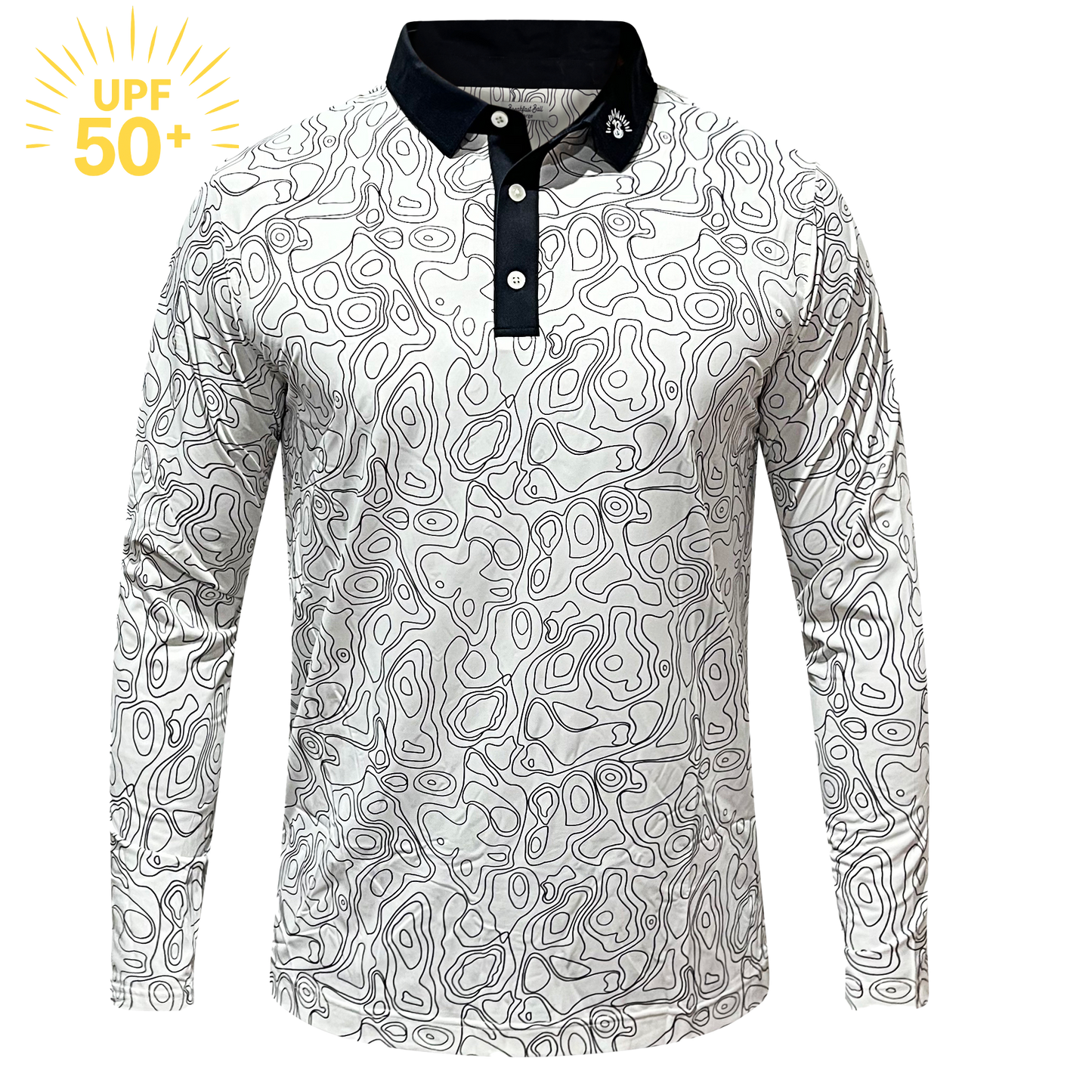 Levels Long Sleeve Golf Shirt – UPF 50+ Sun Safe, Lightweight & Breathable