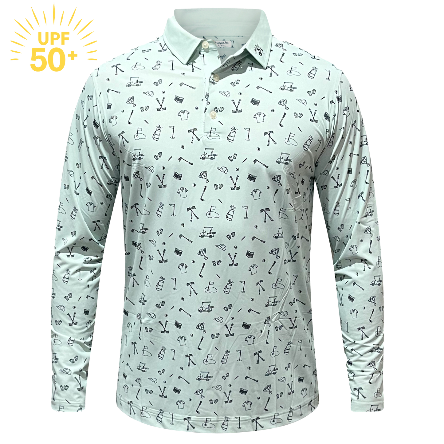 Mixed Bag Long Sleeve Golf Shirt – UPF 50+ Sun Safe, Lightweight & Breathable