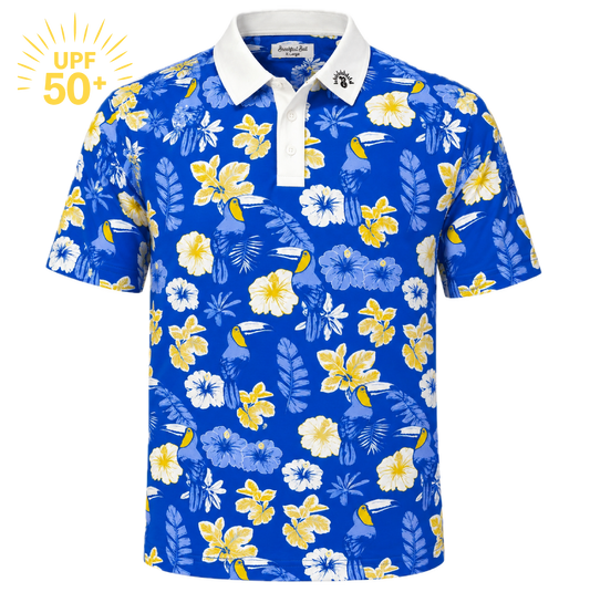 Fairway to Paradise Short Sleeve Golf Shirt – UPF 50+ Sun Safe, Lightweight & Breathable