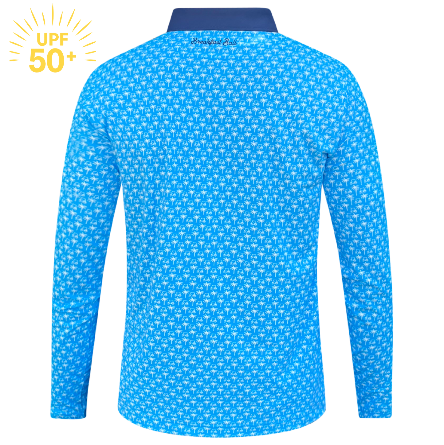 Lazy Palms Long Sleeve Golf Shirt – UPF 50+ Sun Safe, Lightweight & Breathable