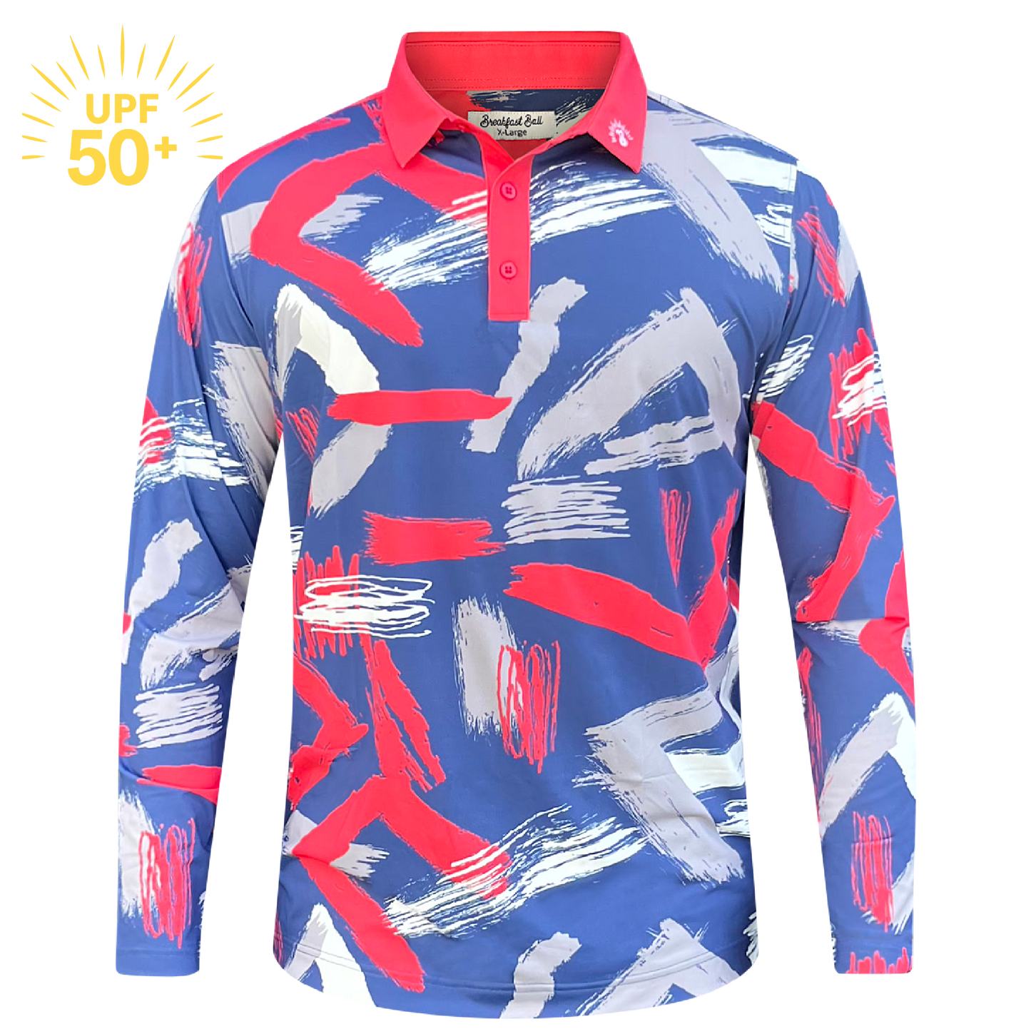 Paint the Fairway Long Sleeve Golf Shirt – UPF 50+ Sun Safe, Lightweight & Breathable