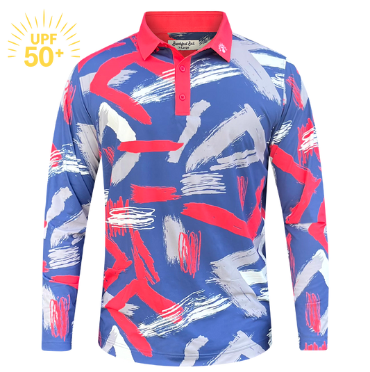 Paint the Fairway Long Sleeve Golf Shirt – UPF 50+ Sun Safe, Lightweight & Breathable